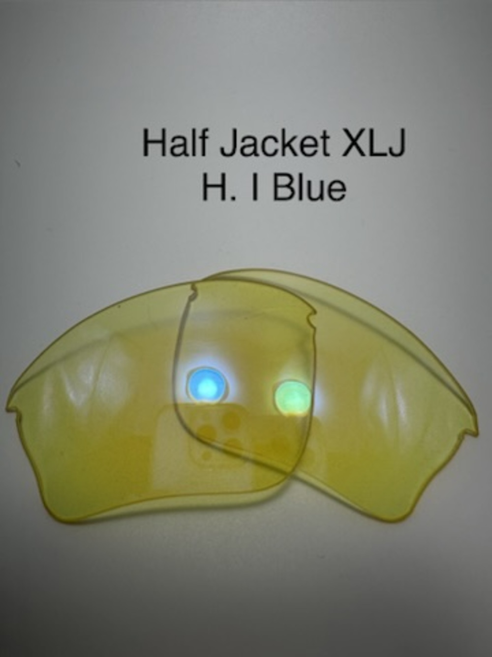 Replacement Lenses for Oakley Half Jacket XLJ Yellow with Light Blue Mirror NWT